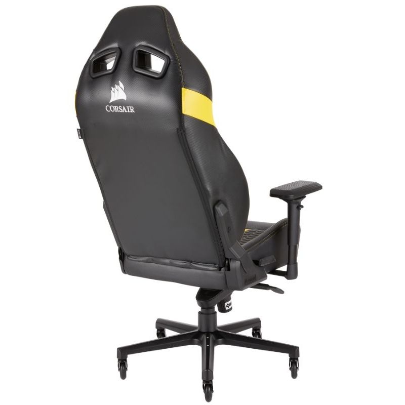 Silla Gamer Corsair T2 Road Warrior Negro/Amarillo ✓ HB STORE