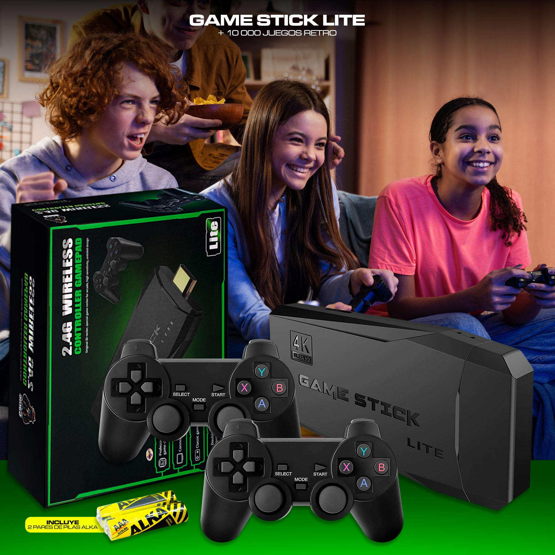 Consola GameStick Lite 2022 – Más de 10 Mil Juegos de 9 Emuladores